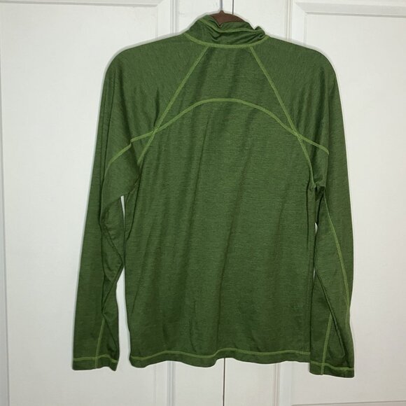 Cloudveil 1/4 Zip Base Layer Shirt Mens S Green Gorpcore Outdoor - Picture 2 of 8